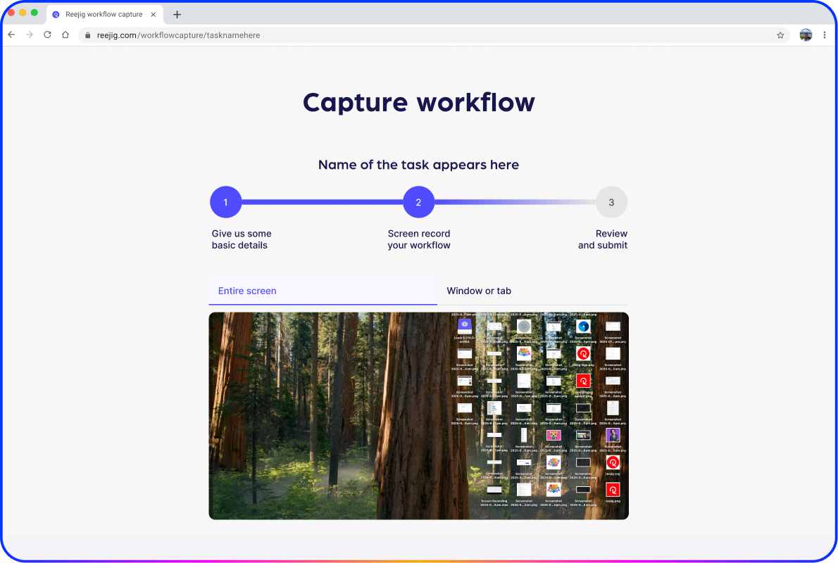 Captures real work in action - carousel