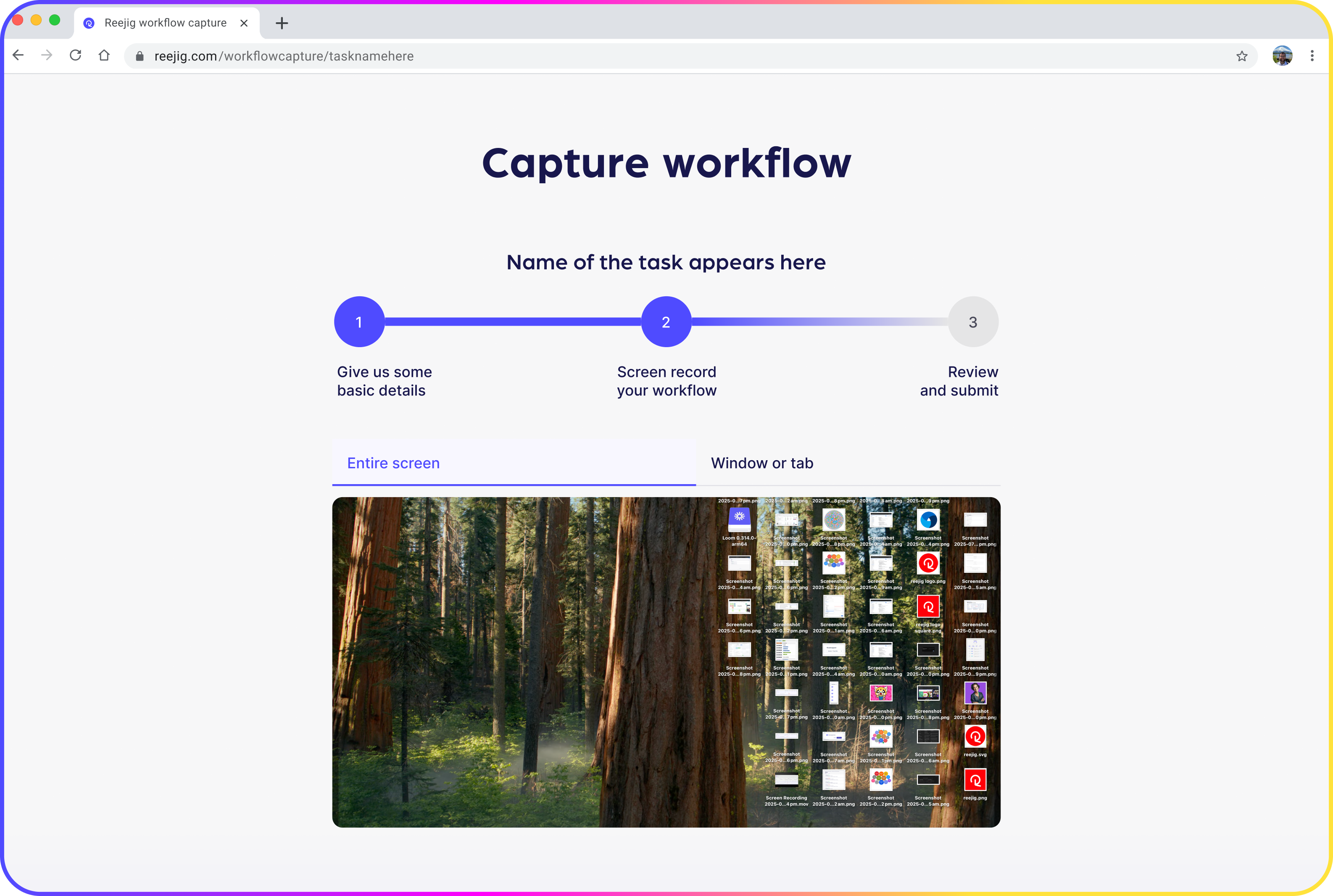 Captures real work in action
