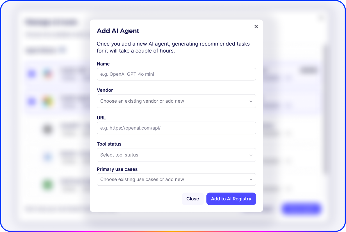 Configure agents - option 1